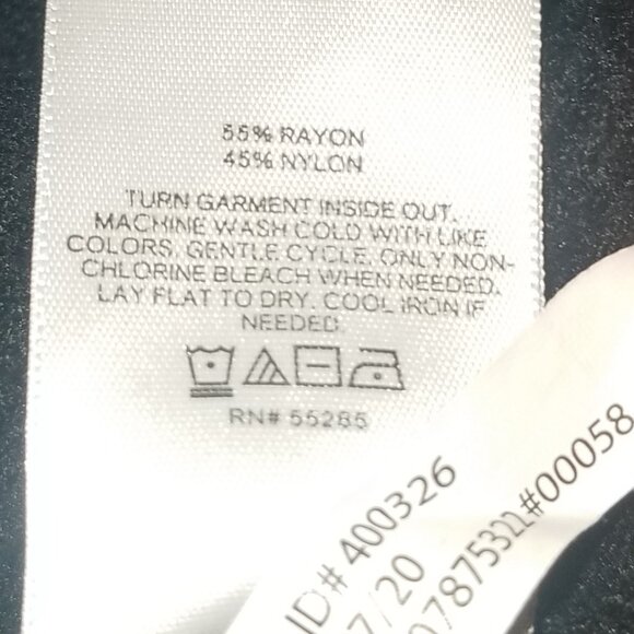 Express Black V Neck Balloon sleeve Midi Sweater Dress Women's size XL - Picture 5 of 5